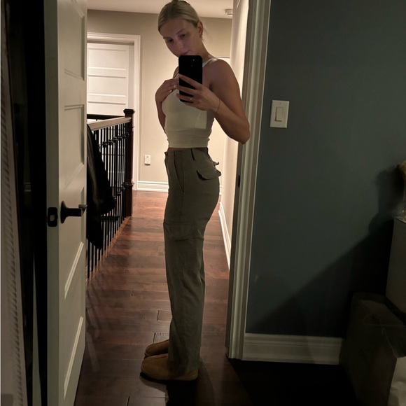 Zara Green Cargo Pants, Size 2, Worn Once - Picture 6 of 6